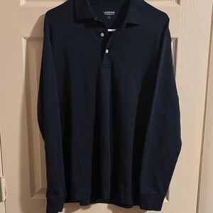 Lands' End Men's Classic Dark Blue Polo